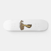 Schildslang met bruine cobra persoonlijk skateboard (Horizontaal)