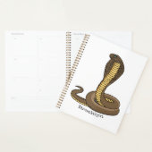 Schildslang met bruine cobra planner (Display)