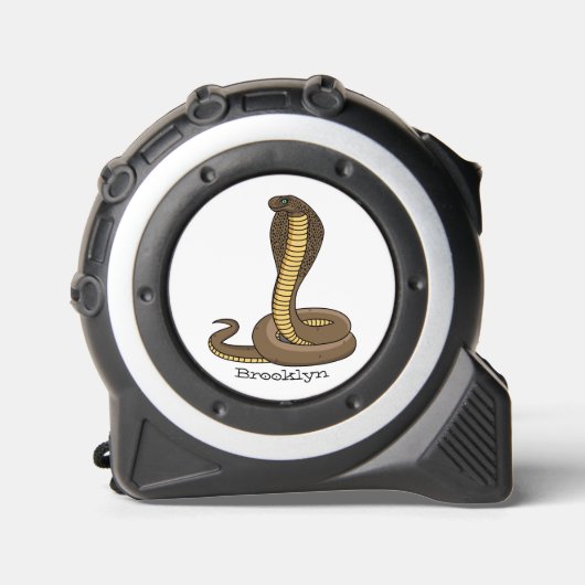 Schildslang met bruine cobra rolmaat (Voorkant)