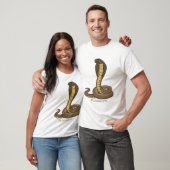 Schildslang met bruine cobra t-shirt (Unisex)