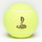 Schildslang met bruine cobra tennisballen (Achterkant)