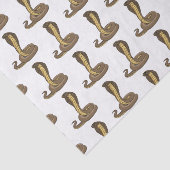 Schildslang met bruine cobra tissuepapier (Detail)