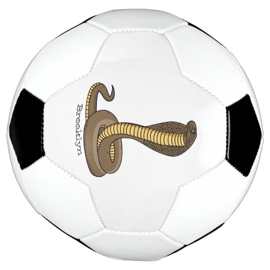 Schildslang met bruine cobra voetbal (Gedraaid)
