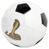 Schildslang met bruine cobra voetbal (Drie kwart)