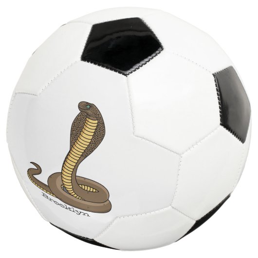 Schildslang met bruine cobra voetbal (Drie kwart)