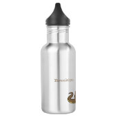 Schildslang met bruine cobra waterfles  (Links)