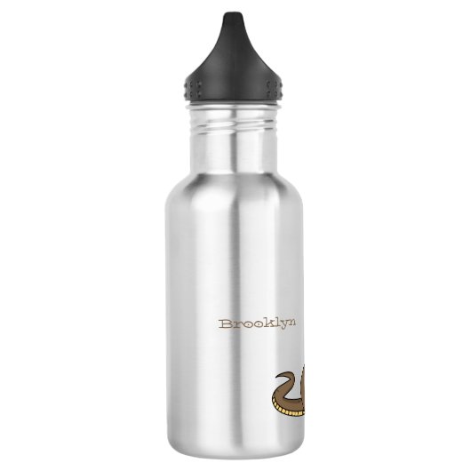 Schildslang met bruine cobra waterfles  (Links)