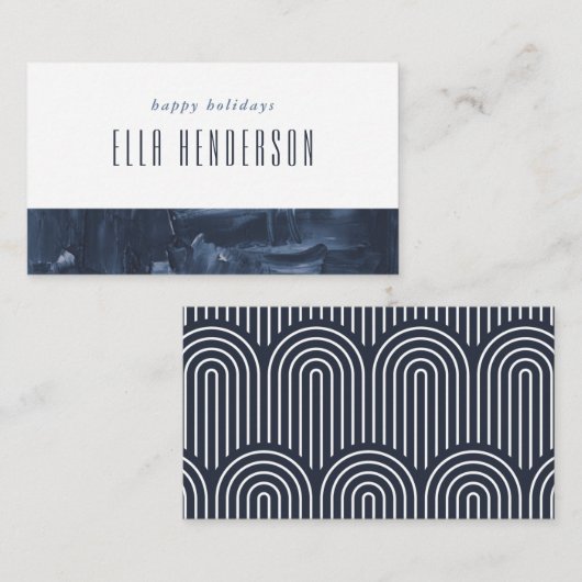 Schildvakantiekerst met schilderen - Blauw Informatiekaartje (Voorkant / Achterkant)