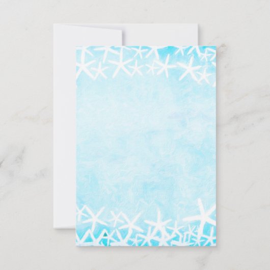 Schildvis Aqua Blue Party Table Number Card Kaart (Achterkant)