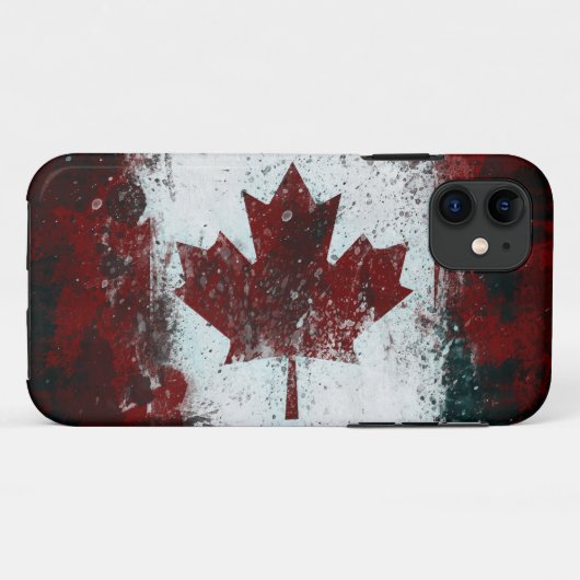 Schildvlag Canadese vlag Case-Mate iPhone Case (Achterkant (horizontaal))