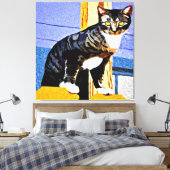 Schildwacht van de Voorstad Canvas Afdruk (Insitu (Slaapkamer))