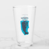 Schildwalvissen en cartoon van zeilboten glas (Voorkant)