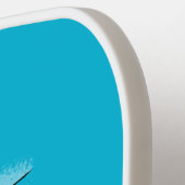 Schildwalvissen en cartoon van zeilboten pickleball paddle (Links Detail)