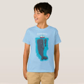 Schildwalvissen en cartoon van zeilboten t-shirt (Voorkant volledig)