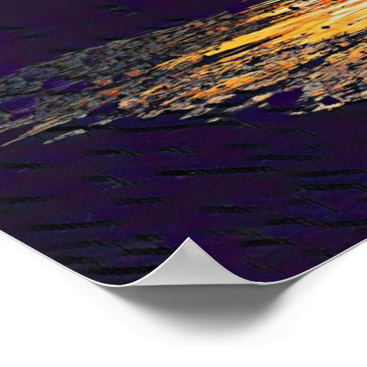 Schildzonsondergang Poster (Hoek)