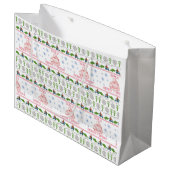 Schilferend, Vrolijk, en Helder Verpakkend Documen Groot Cadeauzakje (Voorkant Gekanteld)