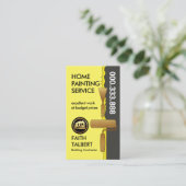 Schilferende Verf Gouden Borstelschraper Visitekaartje (Staand voorkant)