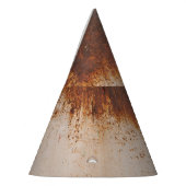 Schilferende verf, roestige muurtextuur. feesthoedjes (Links)