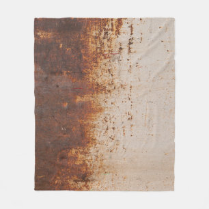 Schilferende verf, roestige muurtextuur. fleece deken