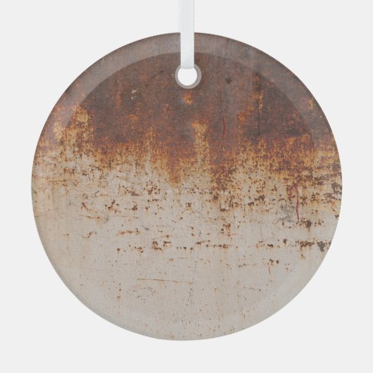 Schilferende verf, roestige muurtextuur. glas ornament (Voorkant)