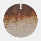 Schilferende verf, roestige muurtextuur. glas ornament (Achterkant)