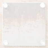 Schilferende verf, roestige muurtextuur. glazen onderzetter (Achterkant)