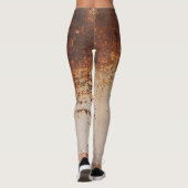 Schilferende verf, roestige muurtextuur. leggings (Achterkant)