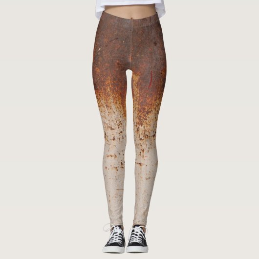 Schilferende verf, roestige muurtextuur. leggings (Voorkant)