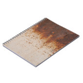 Schilferende verf, roestige muurtextuur. notitieboek (Linkerzijde)