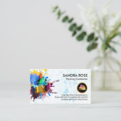 Schilferende Verf Splatter Home Reparaties Visitekaartje (Staand voorkant)