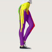 Schilfpalet, paars, regenboogkleuren leggings (Rechts)