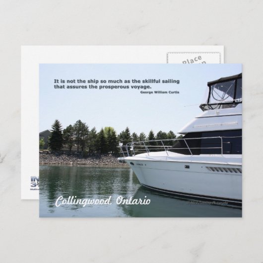 Schillend zeilen briefkaart (Voorkant / Achterkant)