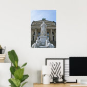 Schiller-standbeeld in Berlijn Poster (Thuiskantoor)