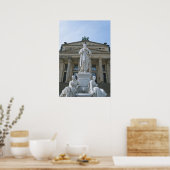 Schiller Statue in Berlin Poster (Keuken)