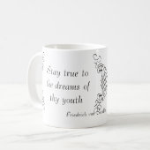 Schiller: Verblijf waar aan de dromen van thy Koffiemok (Voorkant links)