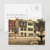 Schiller's House, Weimar, Thüringen, Duitsland Briefkaart (Voorkant / Achterkant)