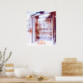 Schilpenselen voor Japanse reisposters Poster (Keuken)