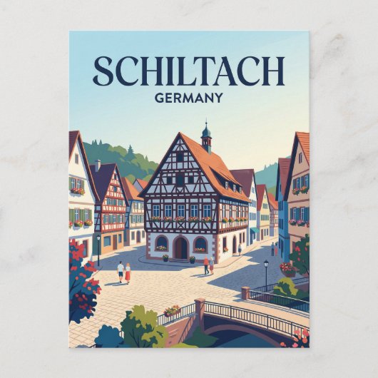 Schiltach Duitsland Briefkaart (Voorkant)