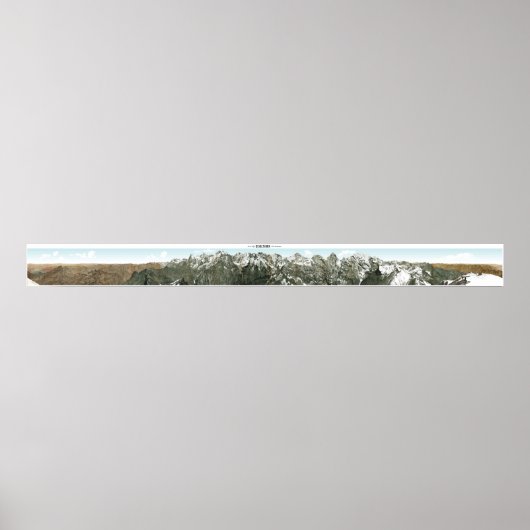 SCHILTHORN Swiss Alps 360° Panorama Poster (Voorkant)