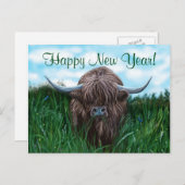 Schilting van de Schotse hoogland-Koe Feestdagenkaart (Voorkant / Achterkant)