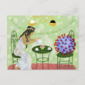 Schilvel en het Covid19-virus Briefkaart (Voorkant)