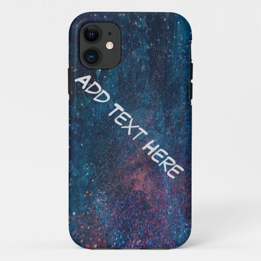 Schilveren van turqouise Galaxy Case-Mate iPhone Case (Achterkant)