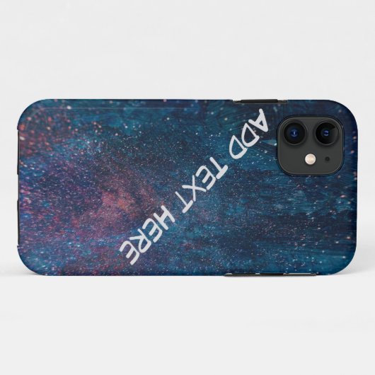 Schilveren van turqouise Galaxy Case-Mate iPhone Case (Achterkant (horizontaal))