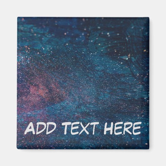 Schilveren van turqouise Galaxy Magneet (Voorkant)