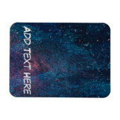 Schilveren van turqouise Galaxy Magneet (Horizontaal)