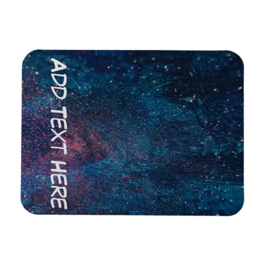 Schilveren van turqouise Galaxy Magneet (Horizontaal)