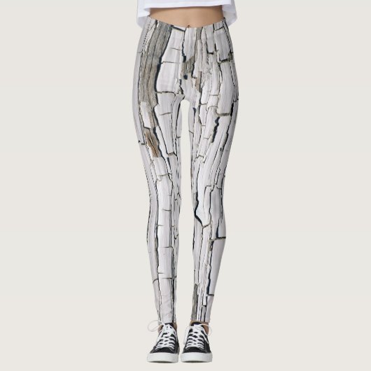  schilverf: witte muuresthetiek leggings (Voorkant)