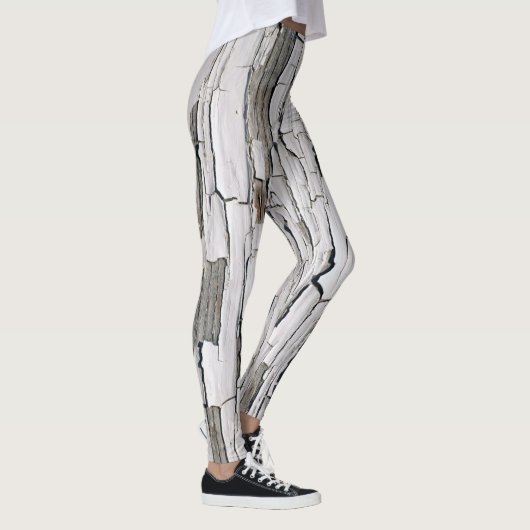  schilverf: witte muuresthetiek leggings (Rechts)