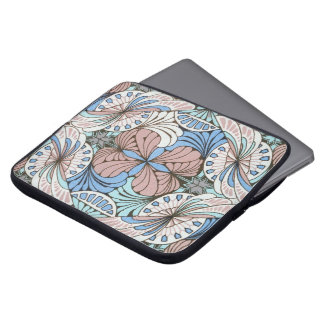 schimmelachtig abstract draaipatroon laptop sleeve