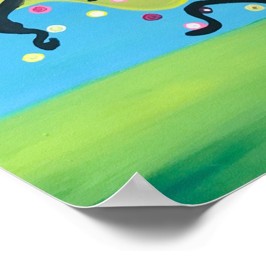 Schimmelboom van het leven Acrylverf Poster (Hoek)